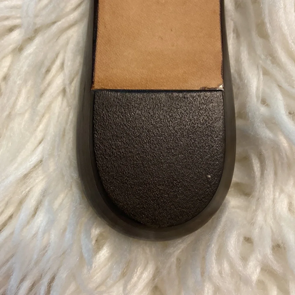 Kate Spade Sandals size 7B made in Italy brown and white color excellent condi - Picture 6 of 16